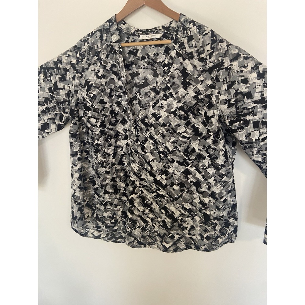 Women's Jones Studio Separates Designer Pattern Light Weight Blouse-Size 2X